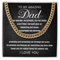 To My Amazing Dad - I Love you
