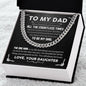 To my dad- Love, Your daughter