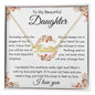To my beautiful daughter-custom necklace name